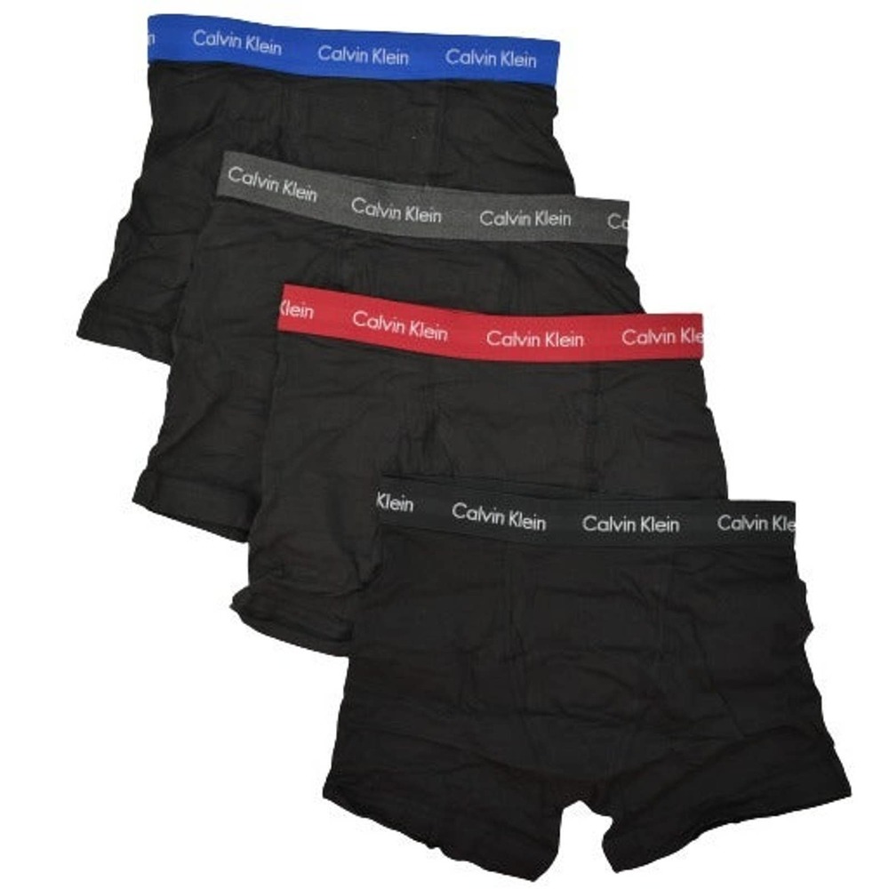 Men's Calvin Klein Cotton Stretch Wicking Boxer Brief 4-Pack Underwear NB1267 S